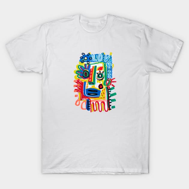 LOVE FACE T-Shirt by Angel Rivas